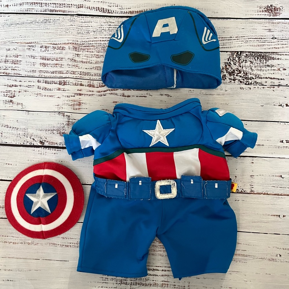 2012 Build A Bear Captain America outfit